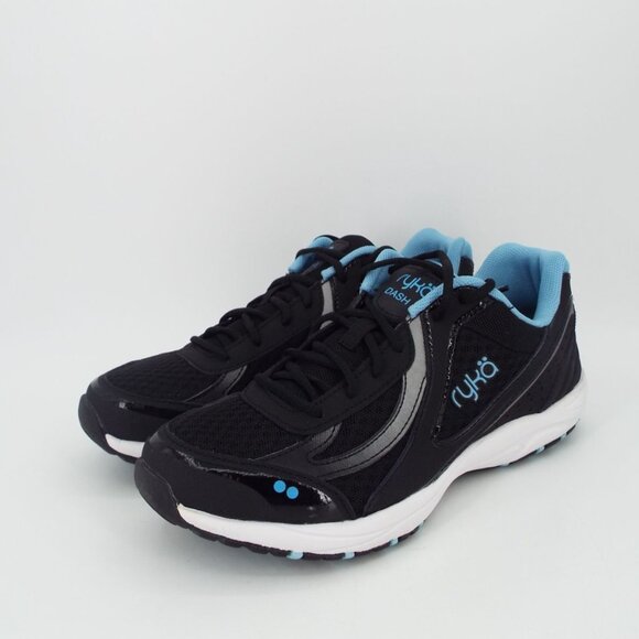 Ryka Dash 3 Black and Blue Comfort Walking Shoes Size 7W Wide Width NEW - Picture 7 of 13